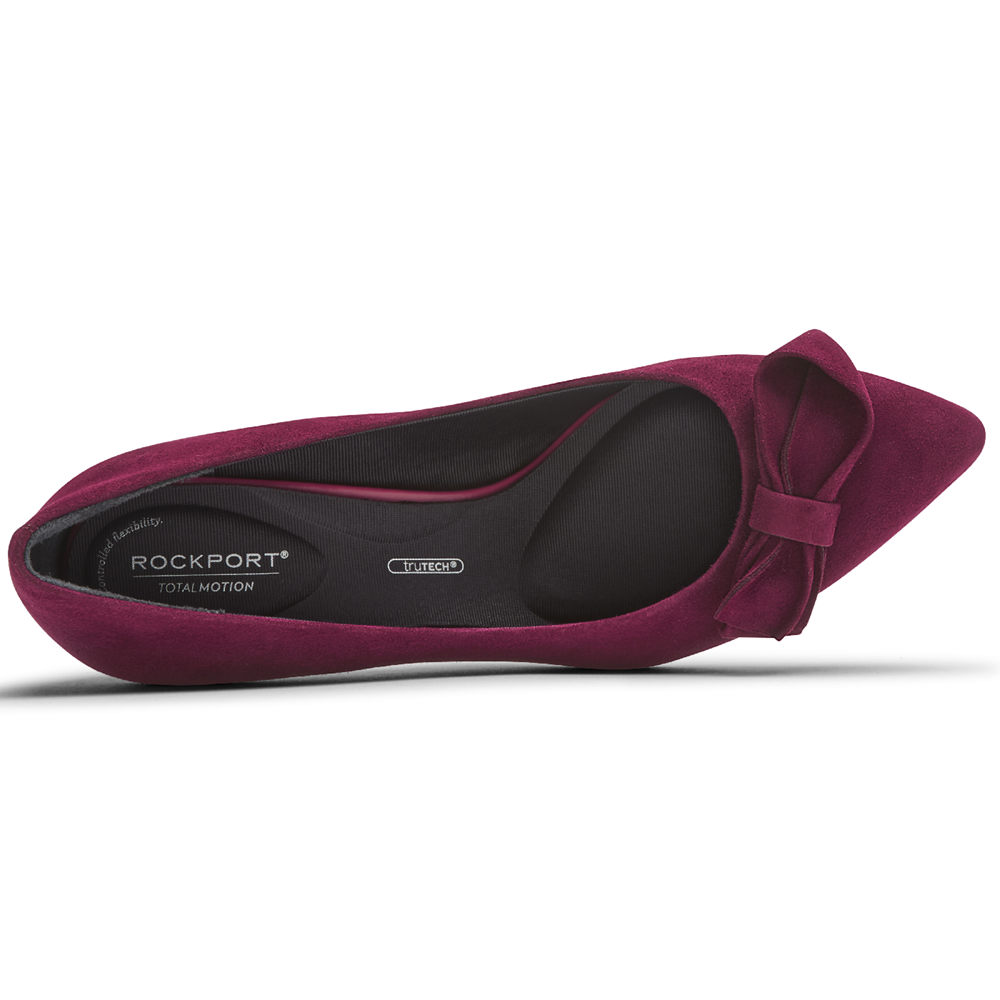 Sapatos De Salto Rockport Mulher Rosa - Total Motion 75Mm Bow - 70926HSGU